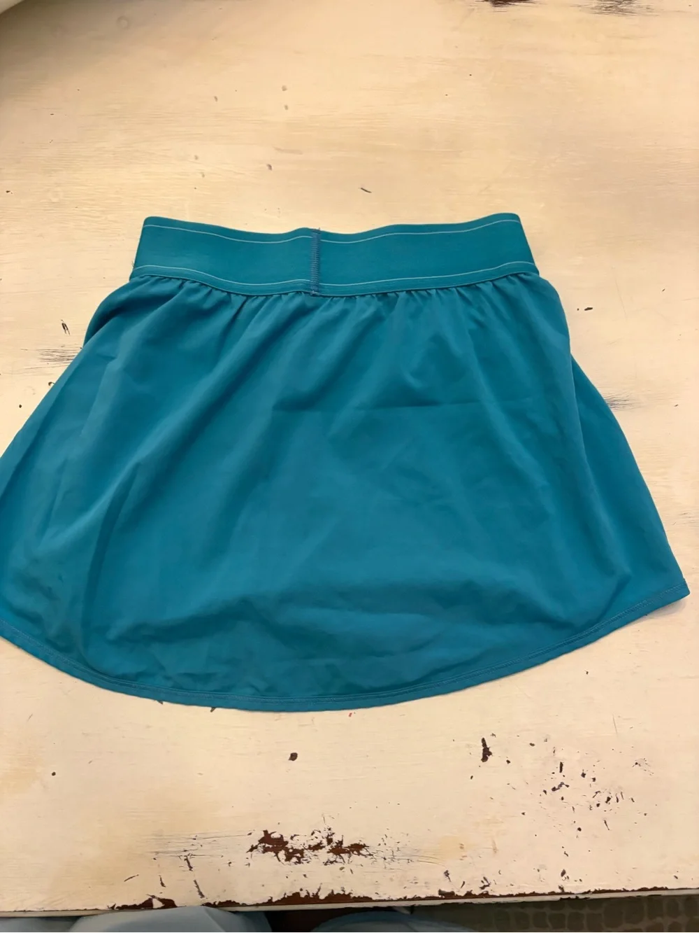 ALO Yoga Teal Circle Skort with Logo Waistband